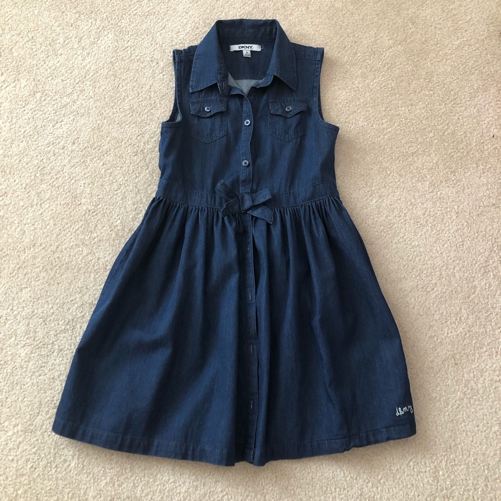 Girls lightweight denim DKNY dress NWOT